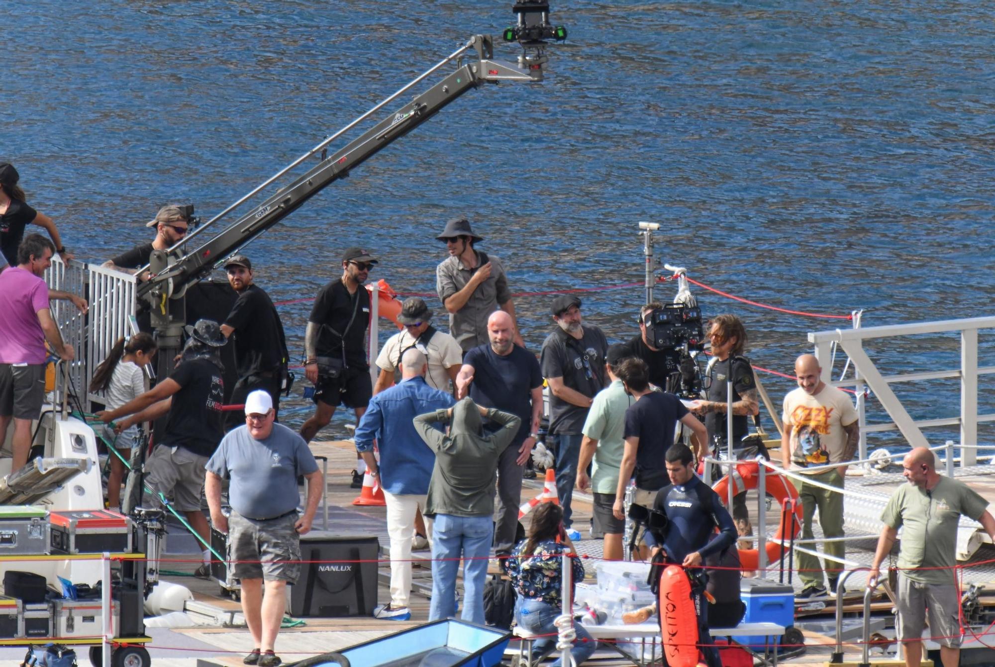 John Travolta sigue su rodaje en aguas de Gran Canaria