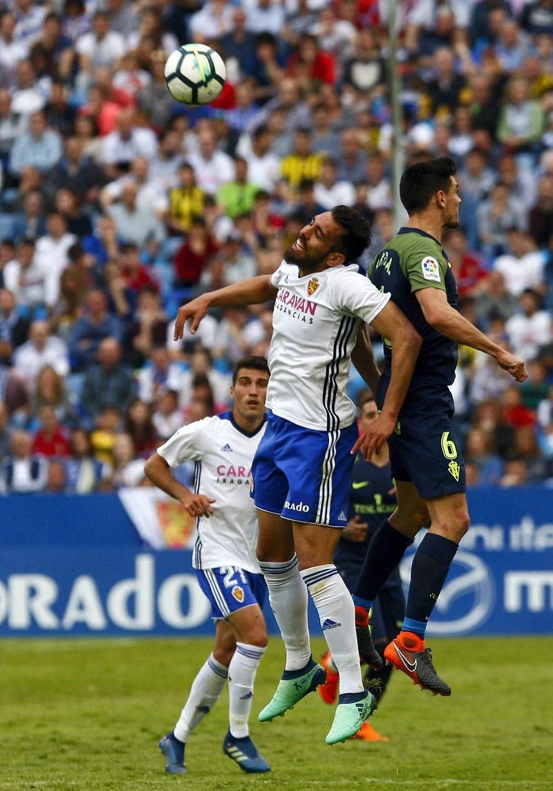 Sufrida victoria del Real Zaragoza contra el Sporting de Gijón