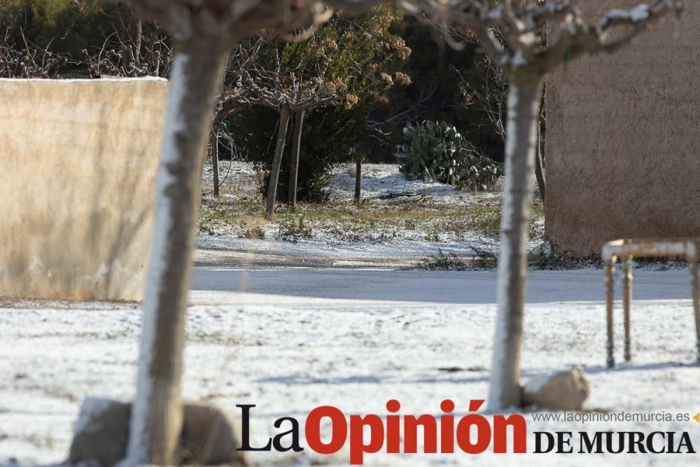 La nieve llega a las pedanías de la comarca del No