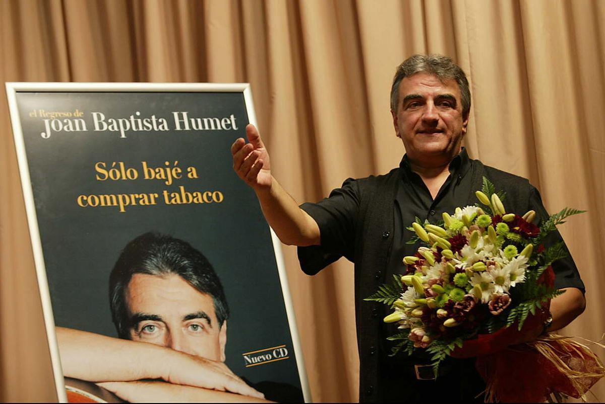 Humet, en la presentación de su último disco, en 2004.