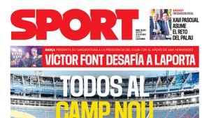 Esta es la portada de SPORT de hoy martes, 18 de noviembre de 2025