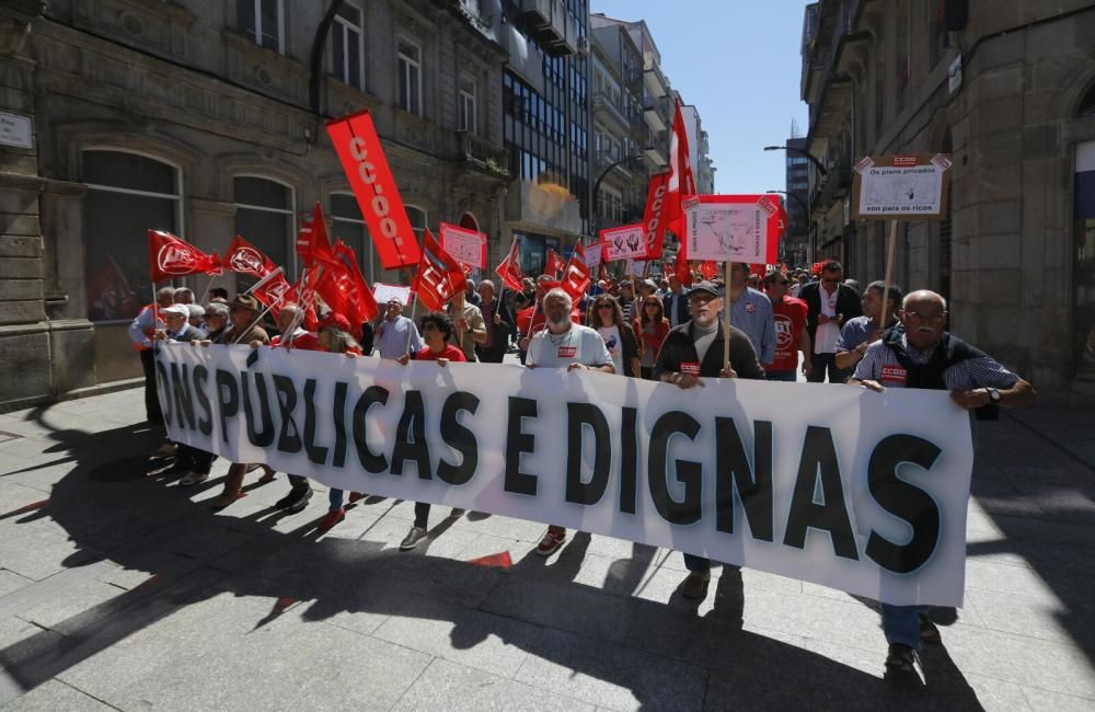 Los pensionistas vuelven a la calle en Vigo