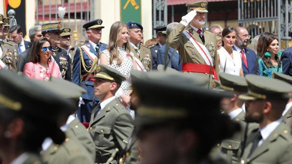 Leonor, en la Academia General Militar de Zaragoza.