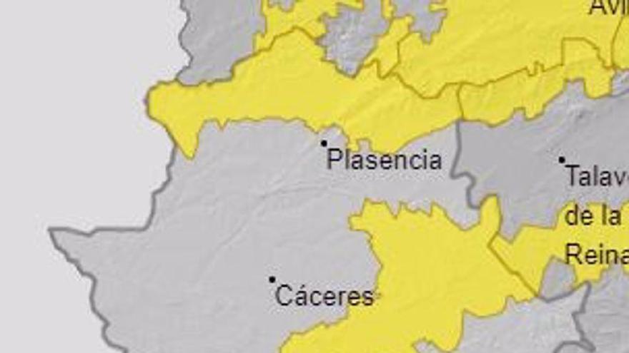 Las lluvias mantienen en alerta amarilla al sur de Badajoz, norte de Cáceres y Villuercas y Montánchez