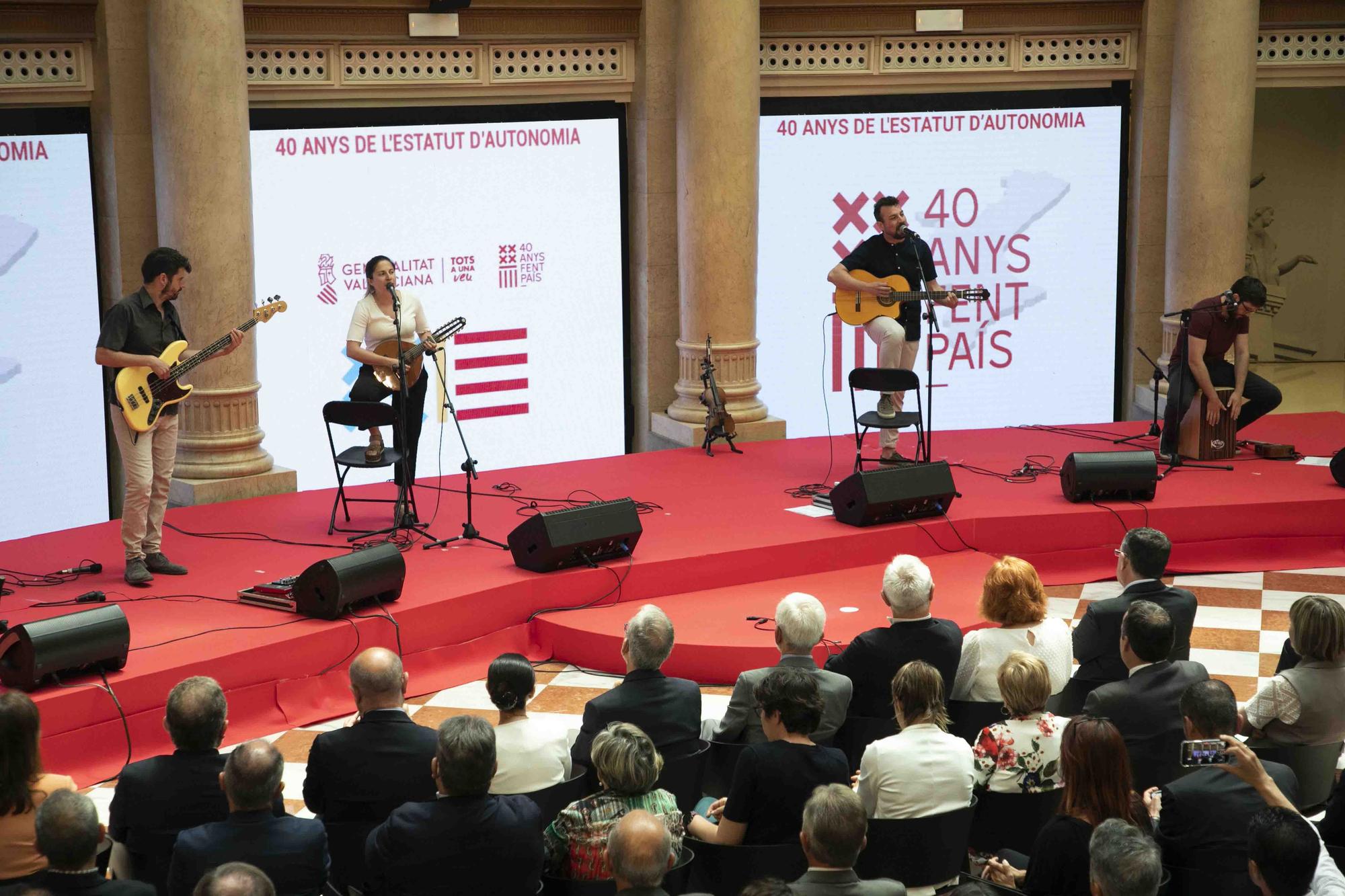 Acto de conmemoración del 40 aniversario del Estatut d'Autonomia de la Comunitat Valenciana