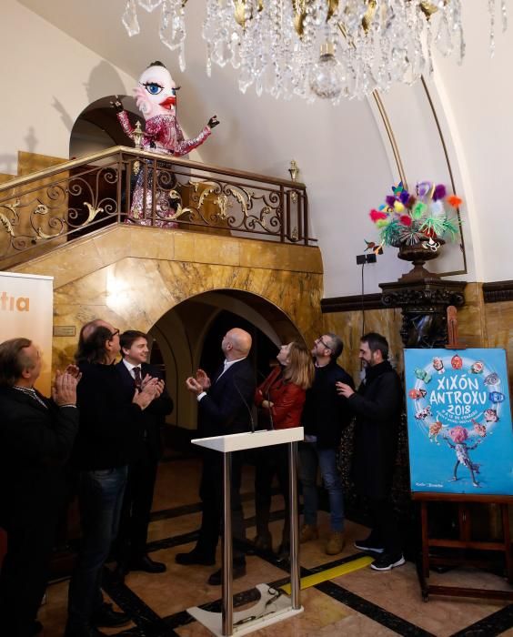 Presentación del Antroxu en Gijón