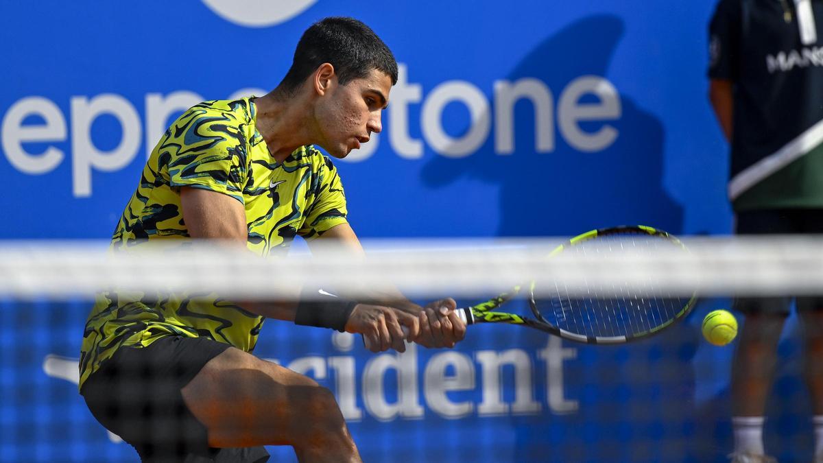 Carlitos Alcaraz en la final del Barcelona Open para repetir título