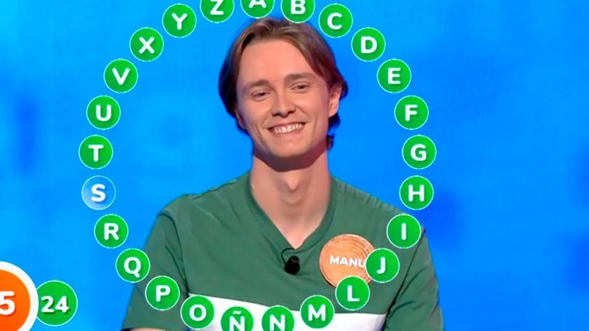 Un invitado de Pasapalabra hace un inesperado ofrecimiento a Manu tras anunciarse su victoria en el rosco: &quot;Llevar el camión del dinero&quot;