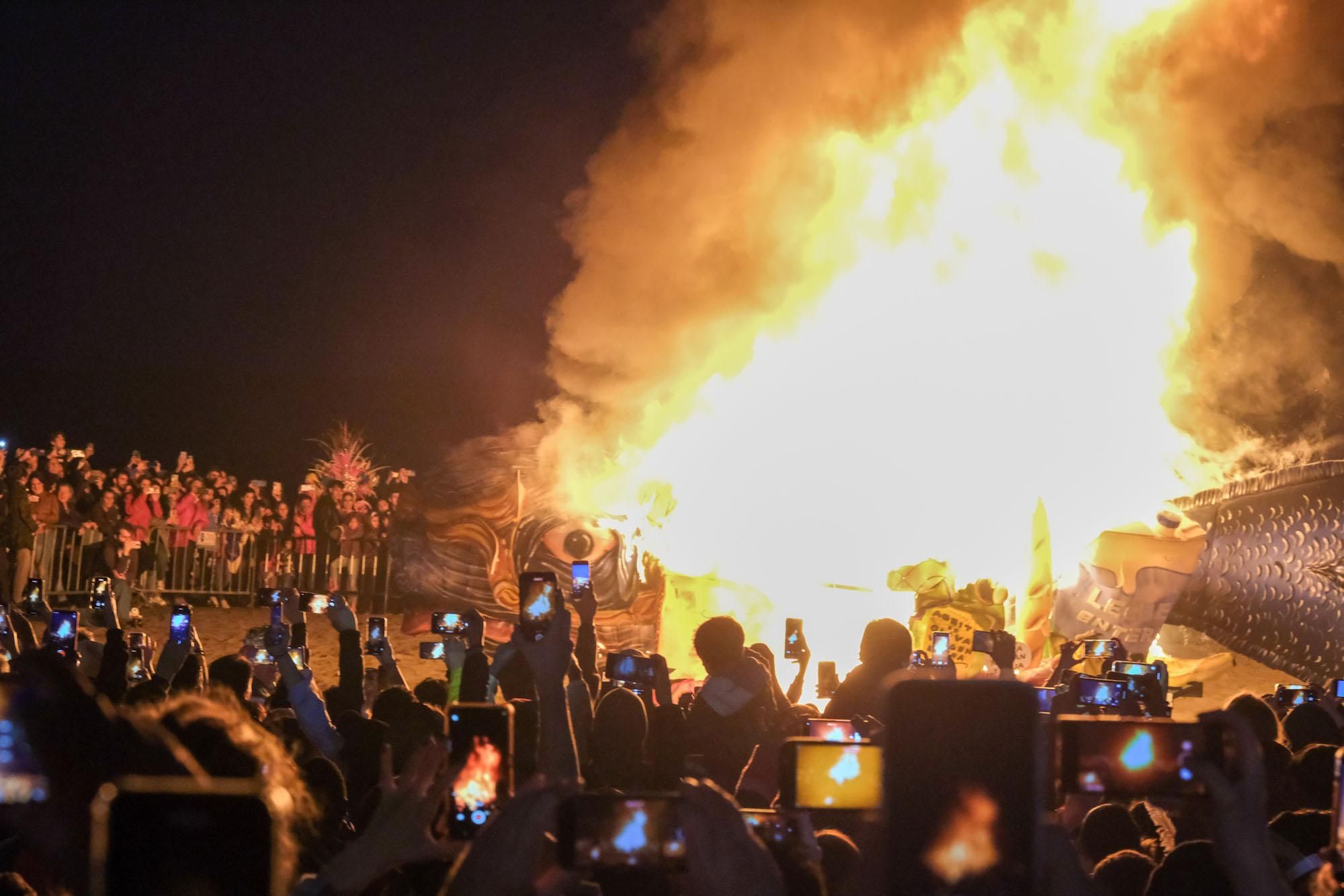 El Entierro del Boquerón del Carnaval de Málaga 2023, en imágenes