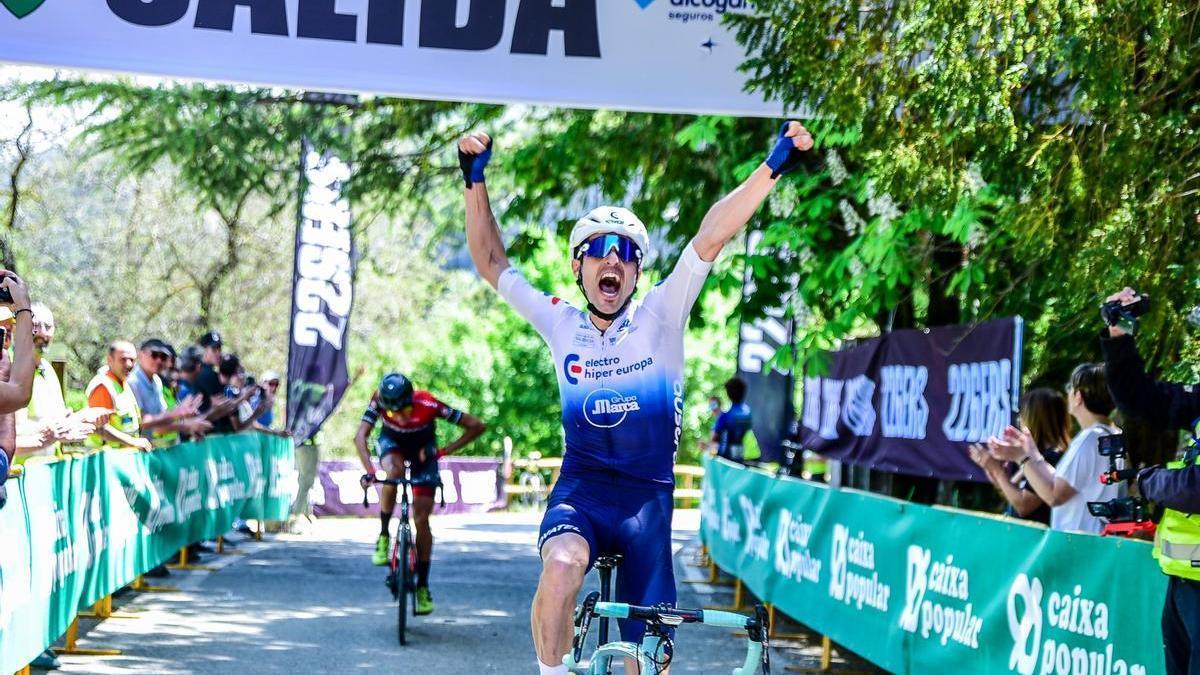 Víctor Martínez durante una carrera.