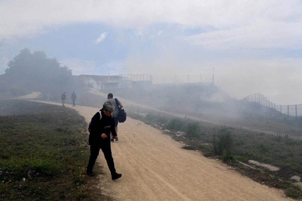 Incendio forestal en Os Rosales