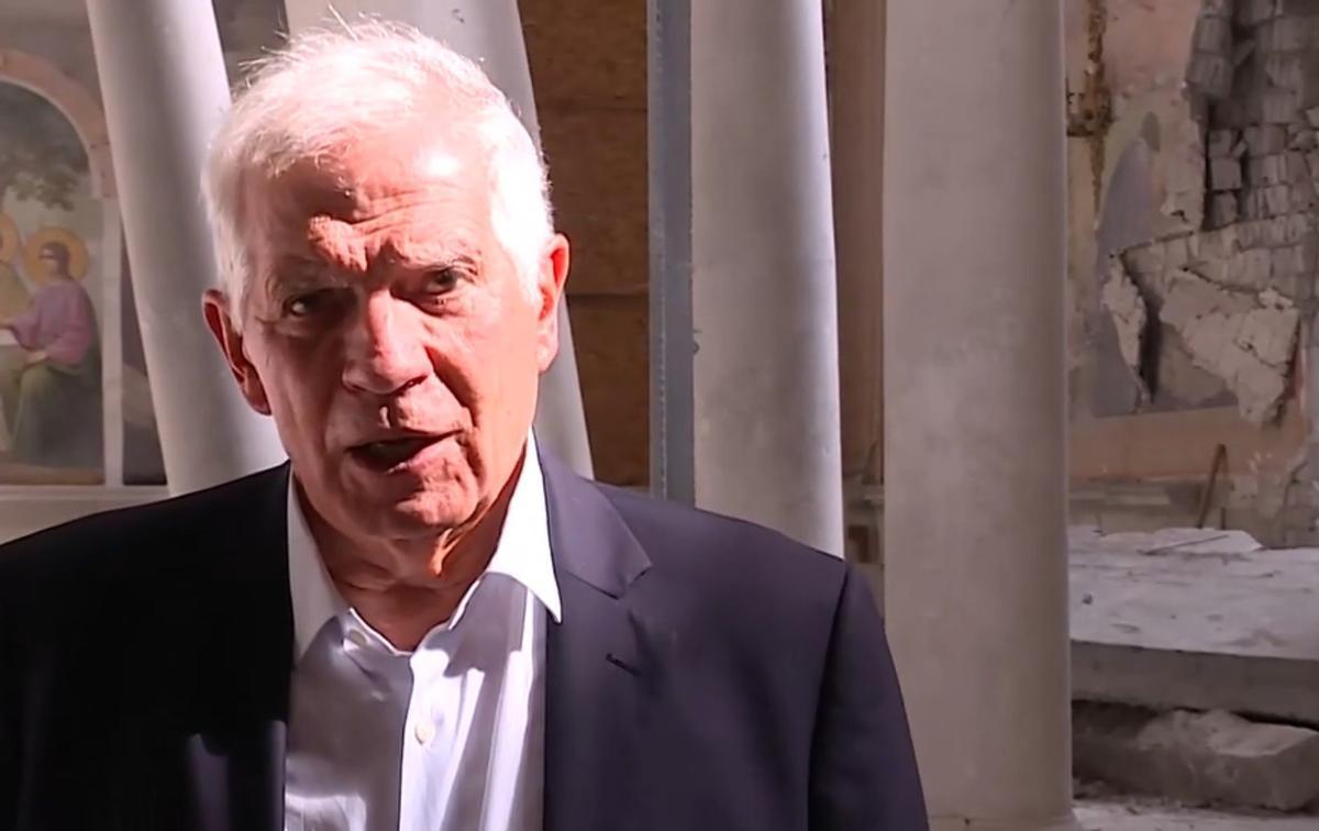 Josep Borrell, en la catedral de la Transfiguración de Odesa Josep Borrell, en la catedral de la Transfiguración de Odesa