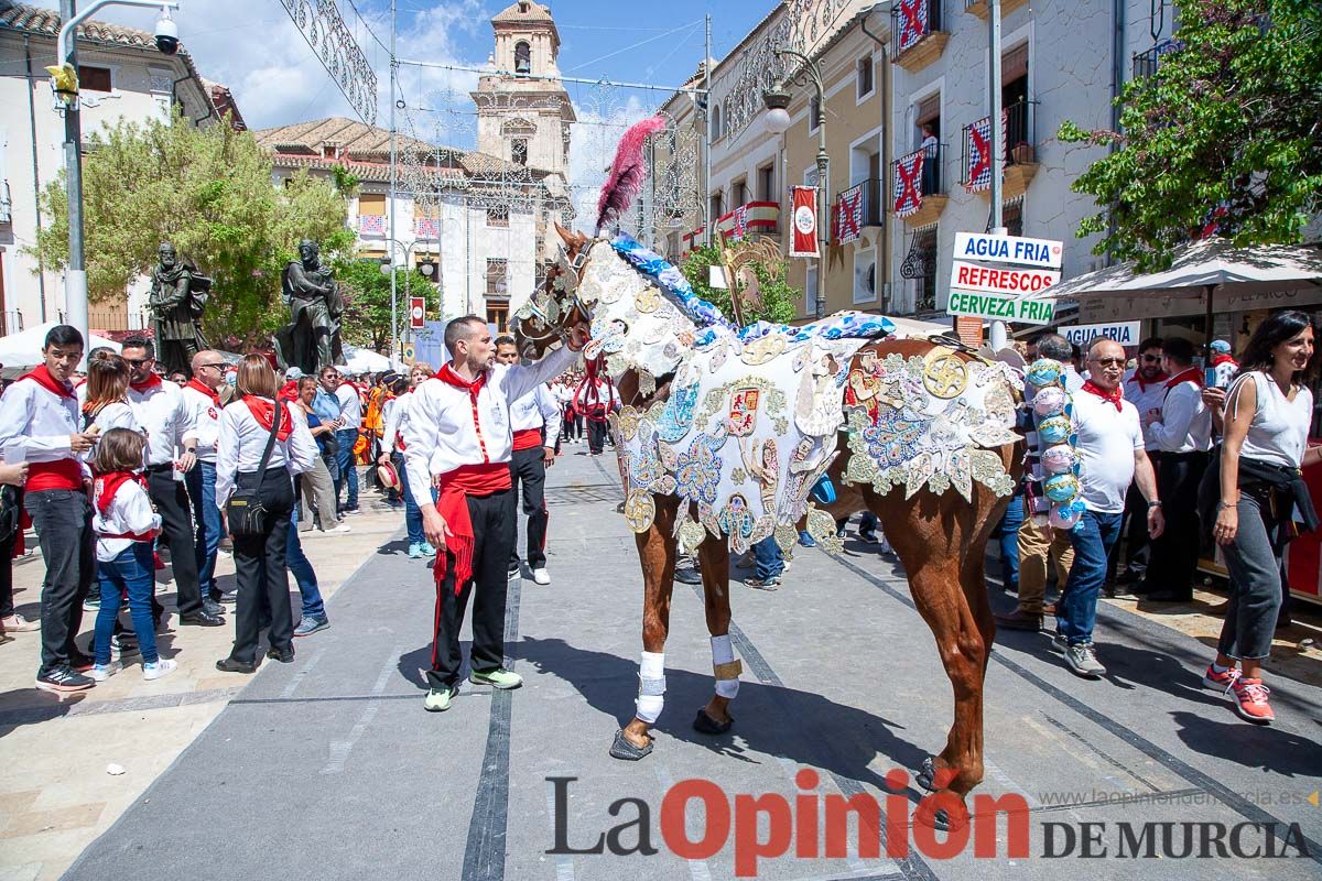 Recorrido Caballos del Vino día dos de mayo en Caravaca