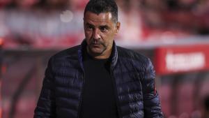 Míchel, en lúltim partit contra el Mallorca a Montilivi.