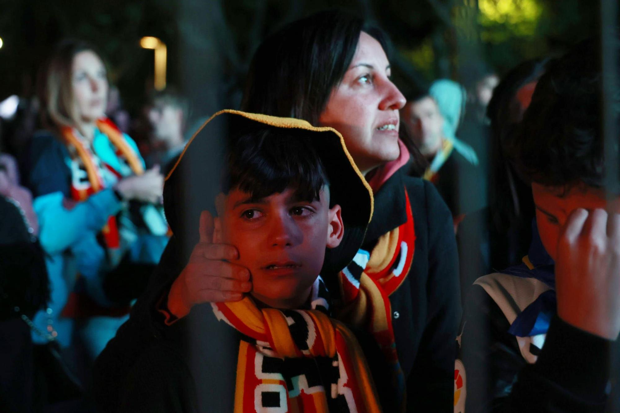 Desolación valencianista tras la derrota en Sevilla