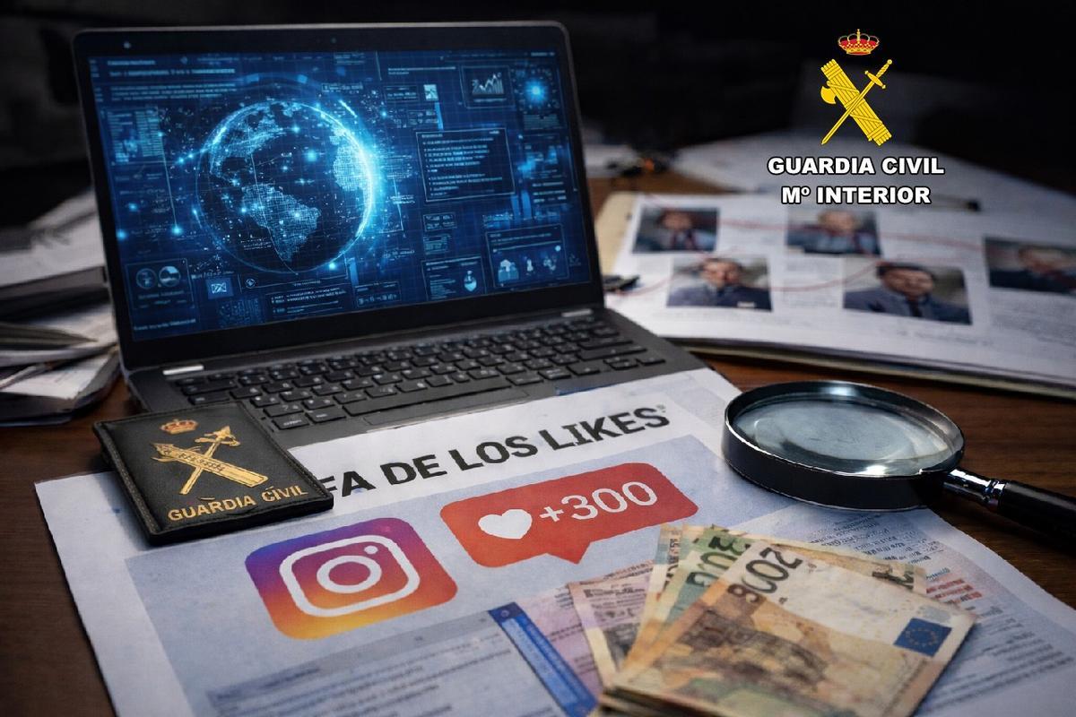 La Guardia Civil esclarece dos delitos realizados mediante la 'estafa de los likes' tras una denuncia en Córdoba.
