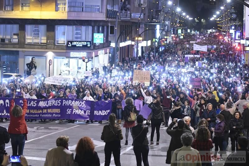 Manifestación por el Día de la Mujer en Murcia