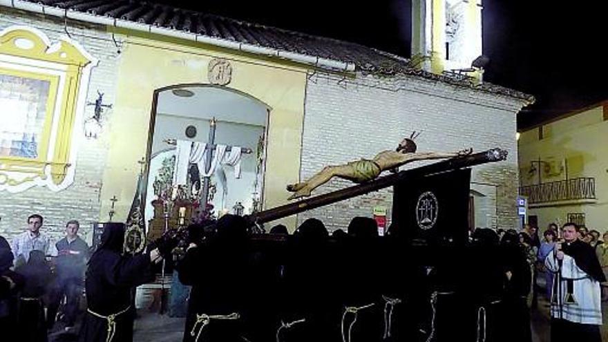 Vía Crucis: Cristo del Amor, durante la estación de penitencia del Miércoles Santo.