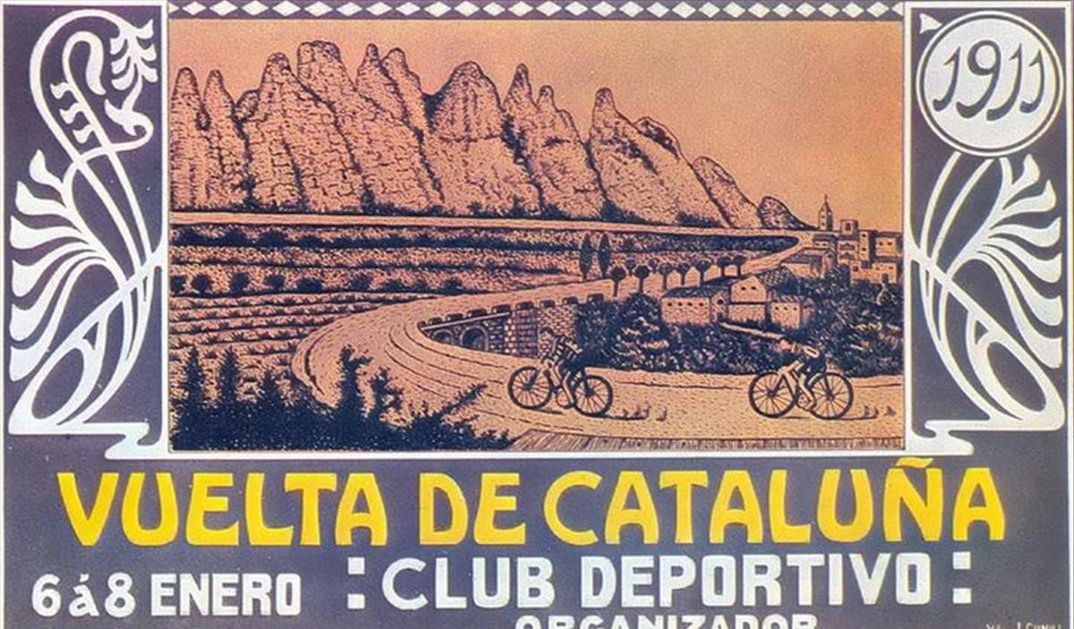 Cartel de la Volta Ciclista a Catalunya de 1911.