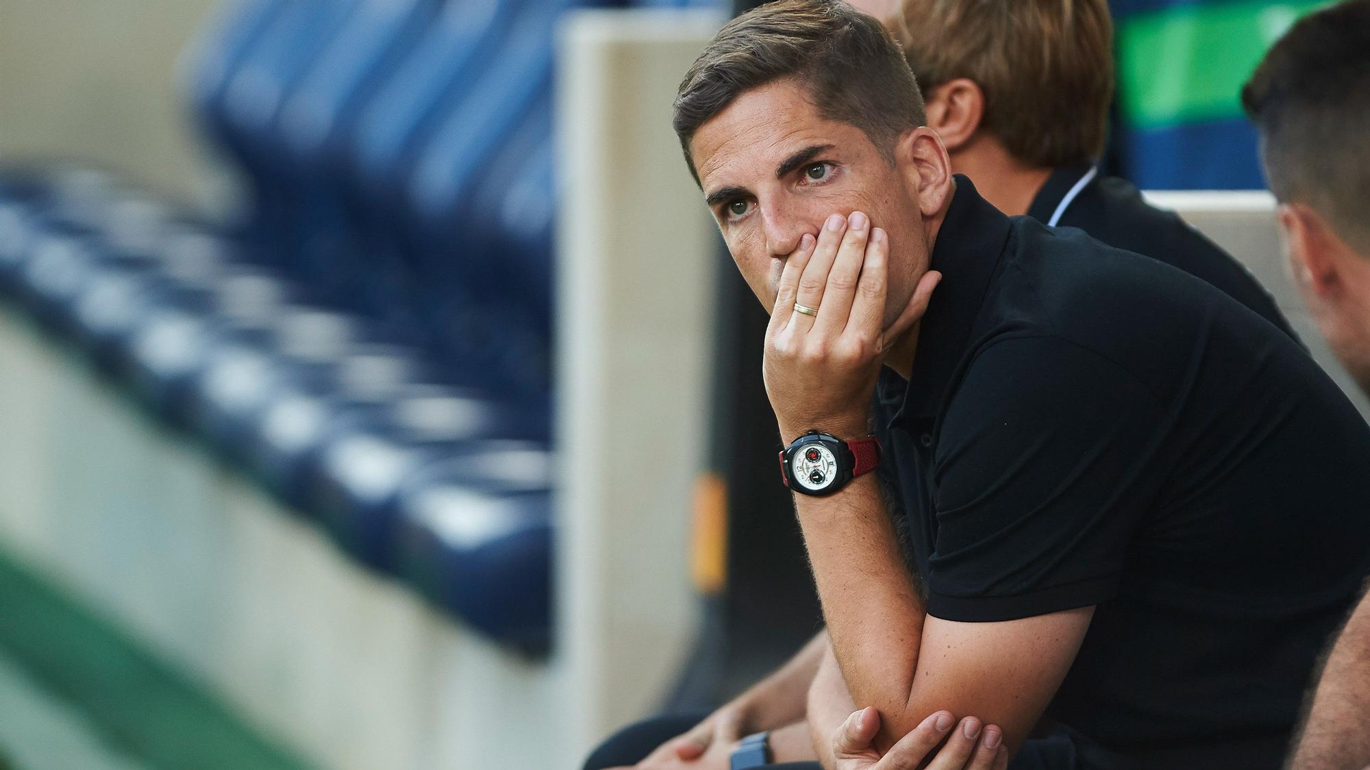 Robert Moreno, en el Villarreal-Granada de la primera jornada de Liga.