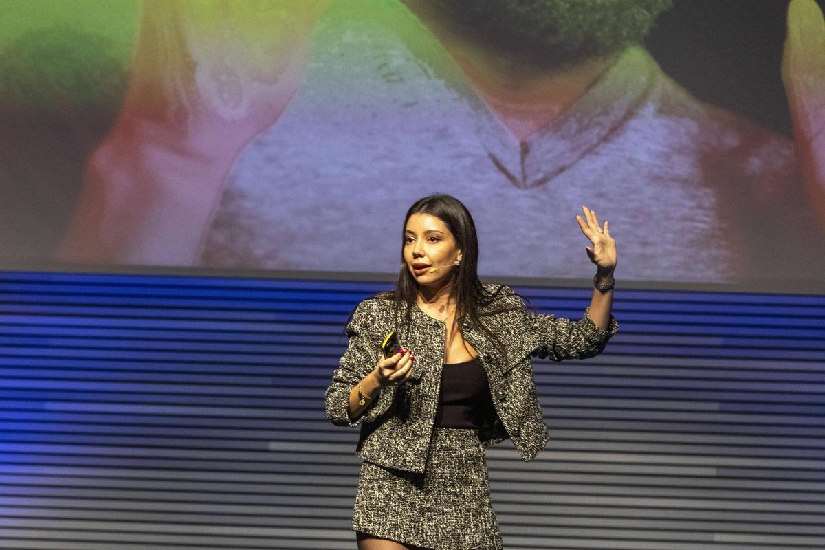 Celia Rubio, influencer y experta en finanzas personales, en el I Foro de Educación Financiera de Diario de Mallorca y Caixabank.
