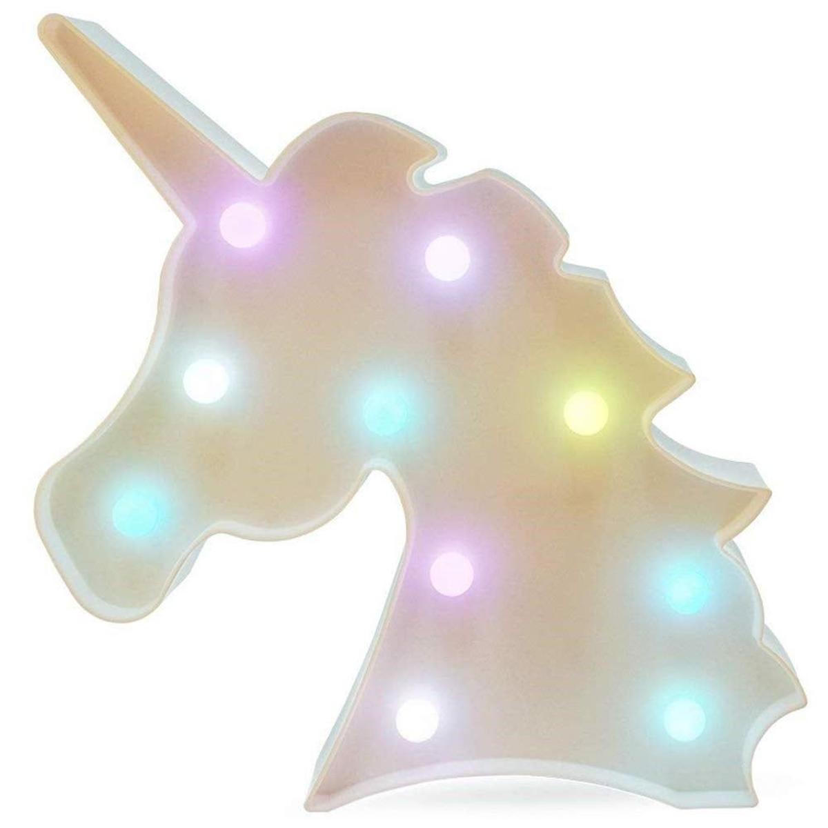 Lámpara de unicornio de Amazon (Precio: 11,99 euros)