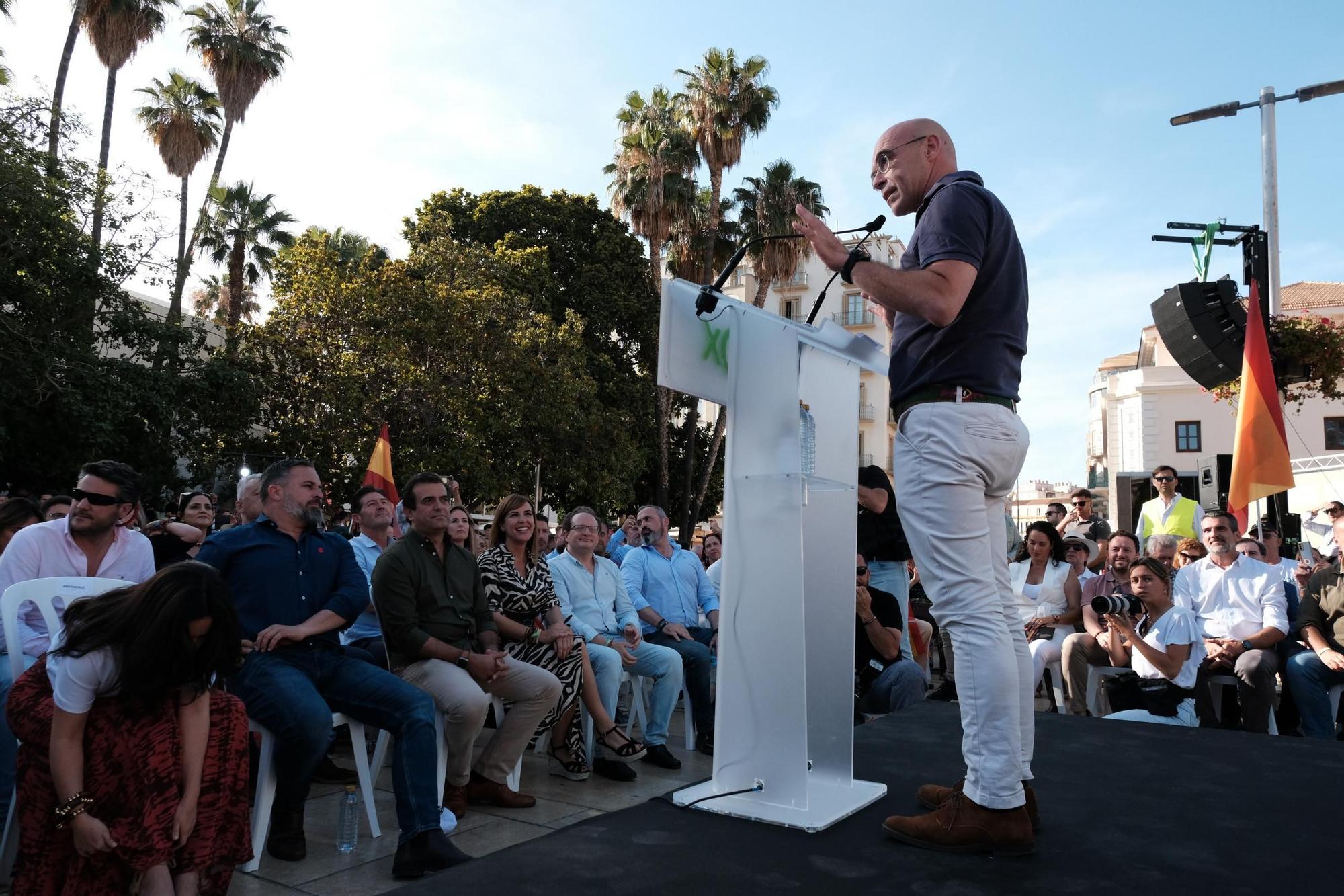 El mitin de Abascal y Buxadé (Vox) en Málaga