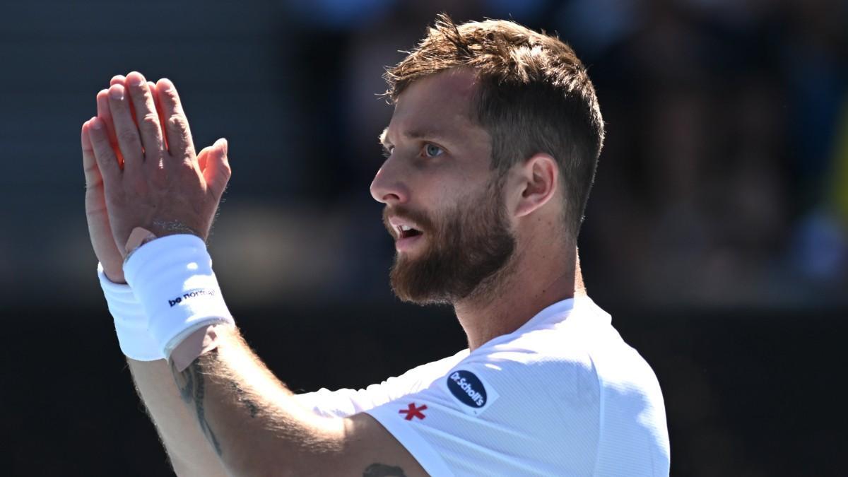 Corentin Moutet, próximo rival de Carlos Alcaraz