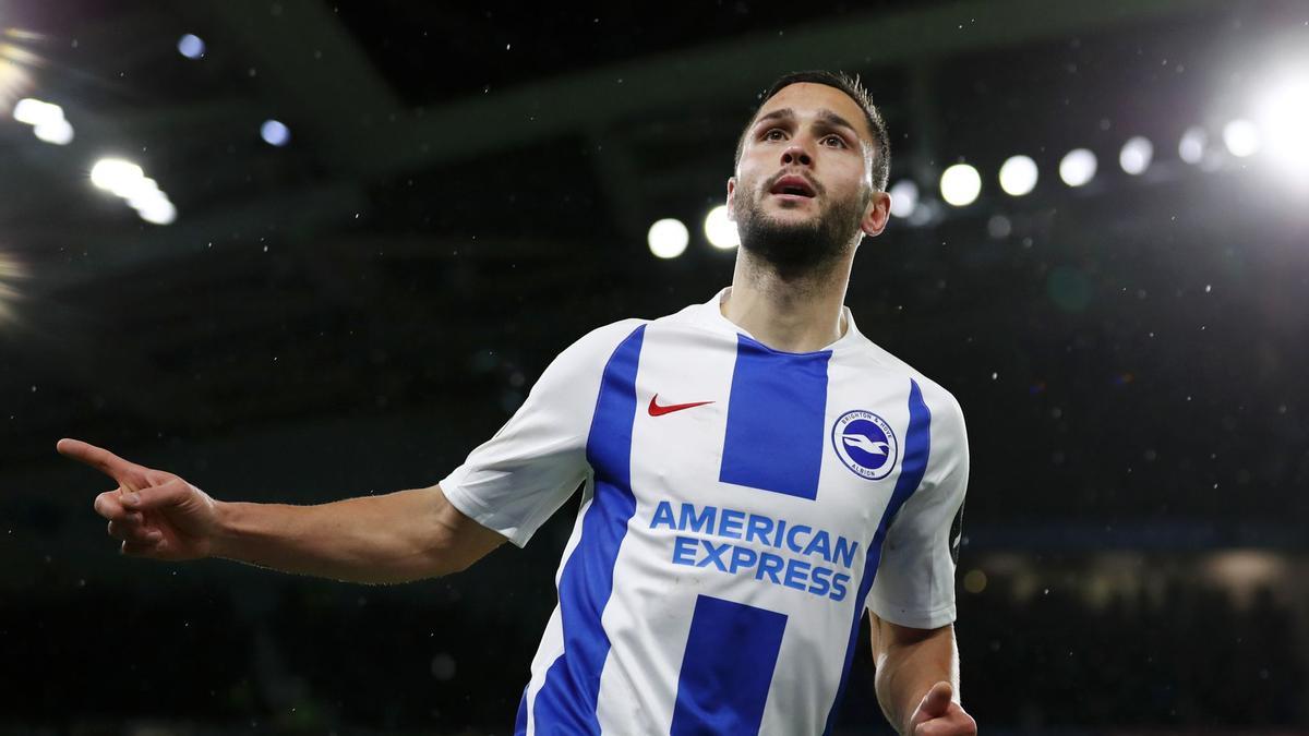 Andone, con la elástica del Brighton.