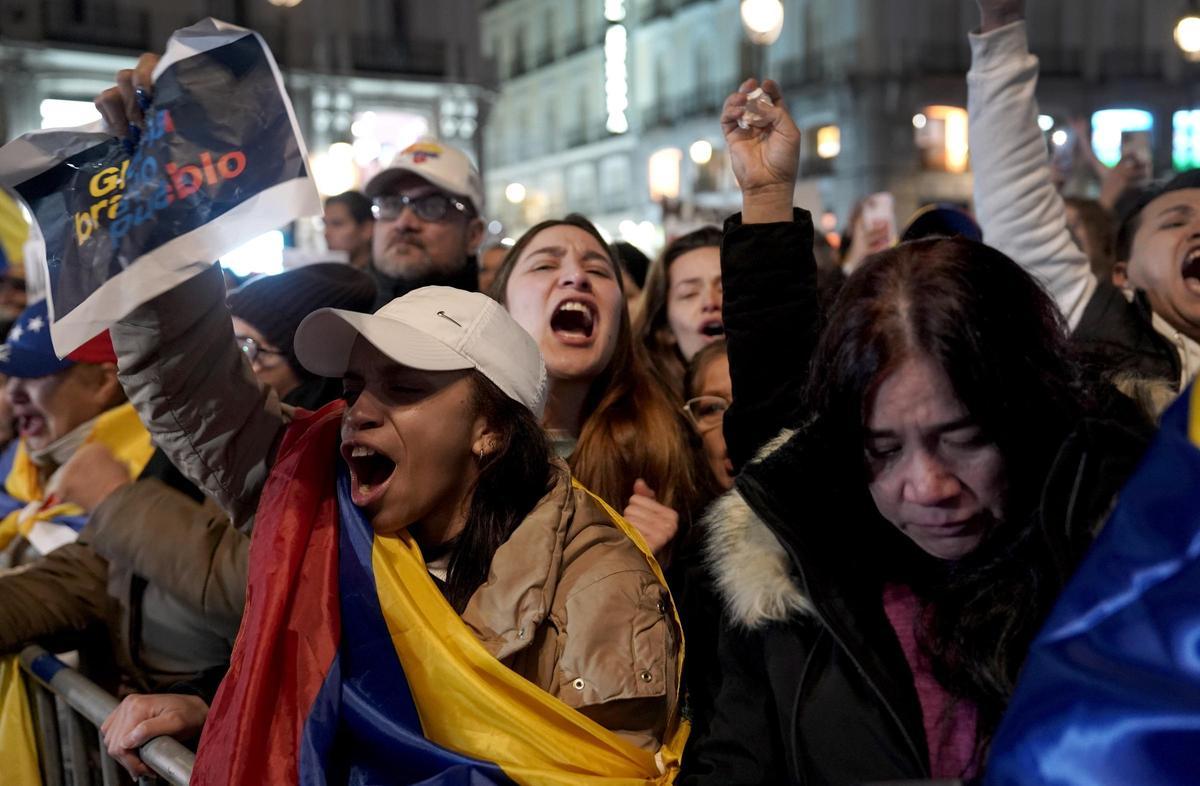 La manifestación convocada en Madrid para apoyar a Edmundo González como presidente electo de Venezuela, en imágenes
