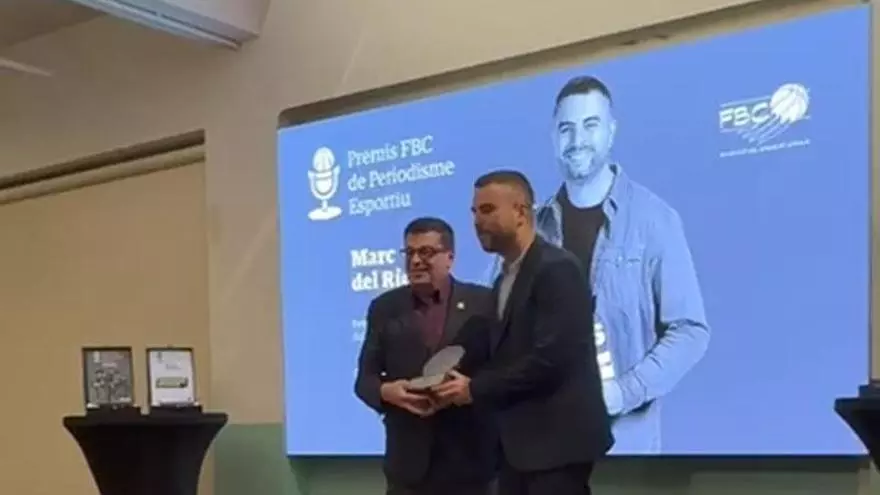 Marc del Río, premiado por la Fundació del Bàsquet Català