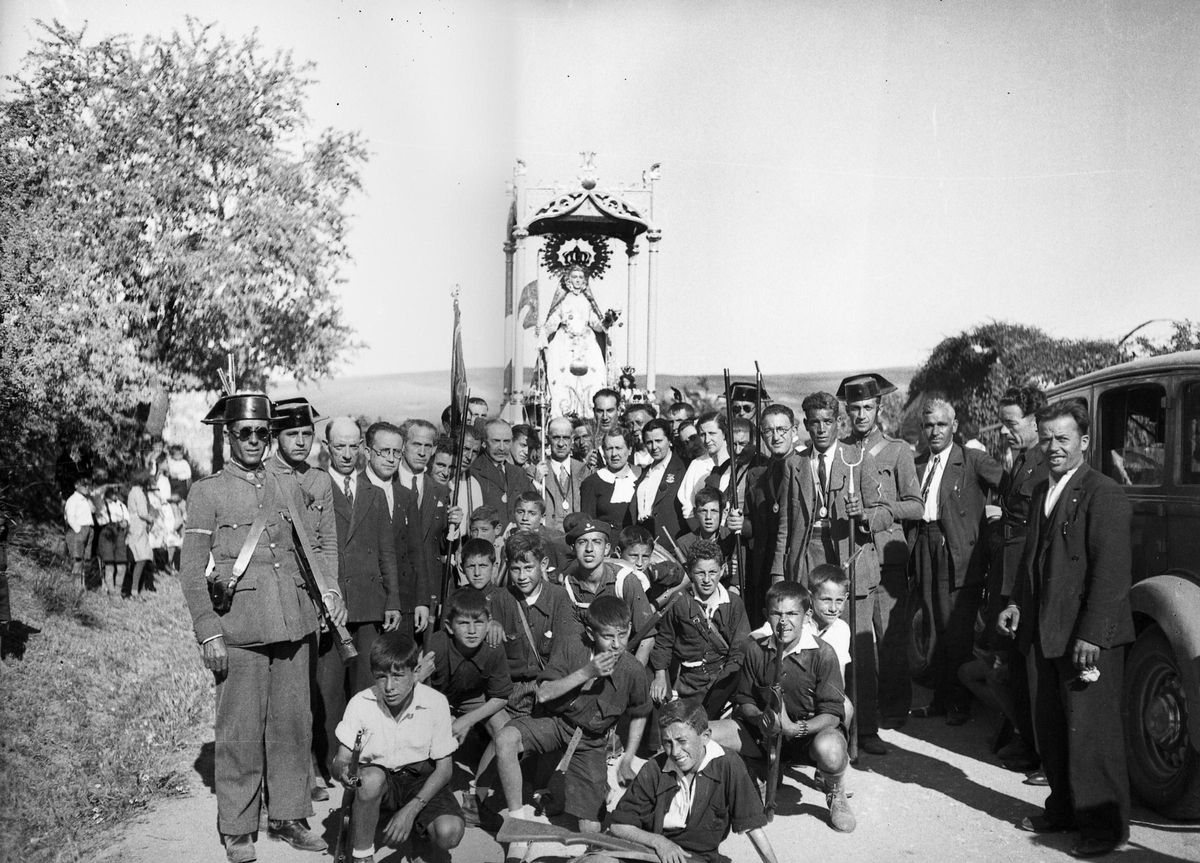 Otro instante de la romería de 1938.