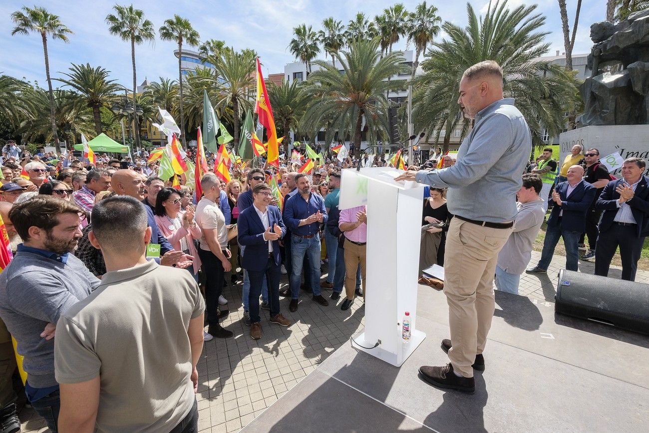 Mitin del presidente de VOX, Santiago Abascal, en Las Palmas de Gran Canaria