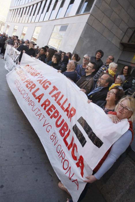 Concentració de suport al noi encausat pel tall a les vies del tren