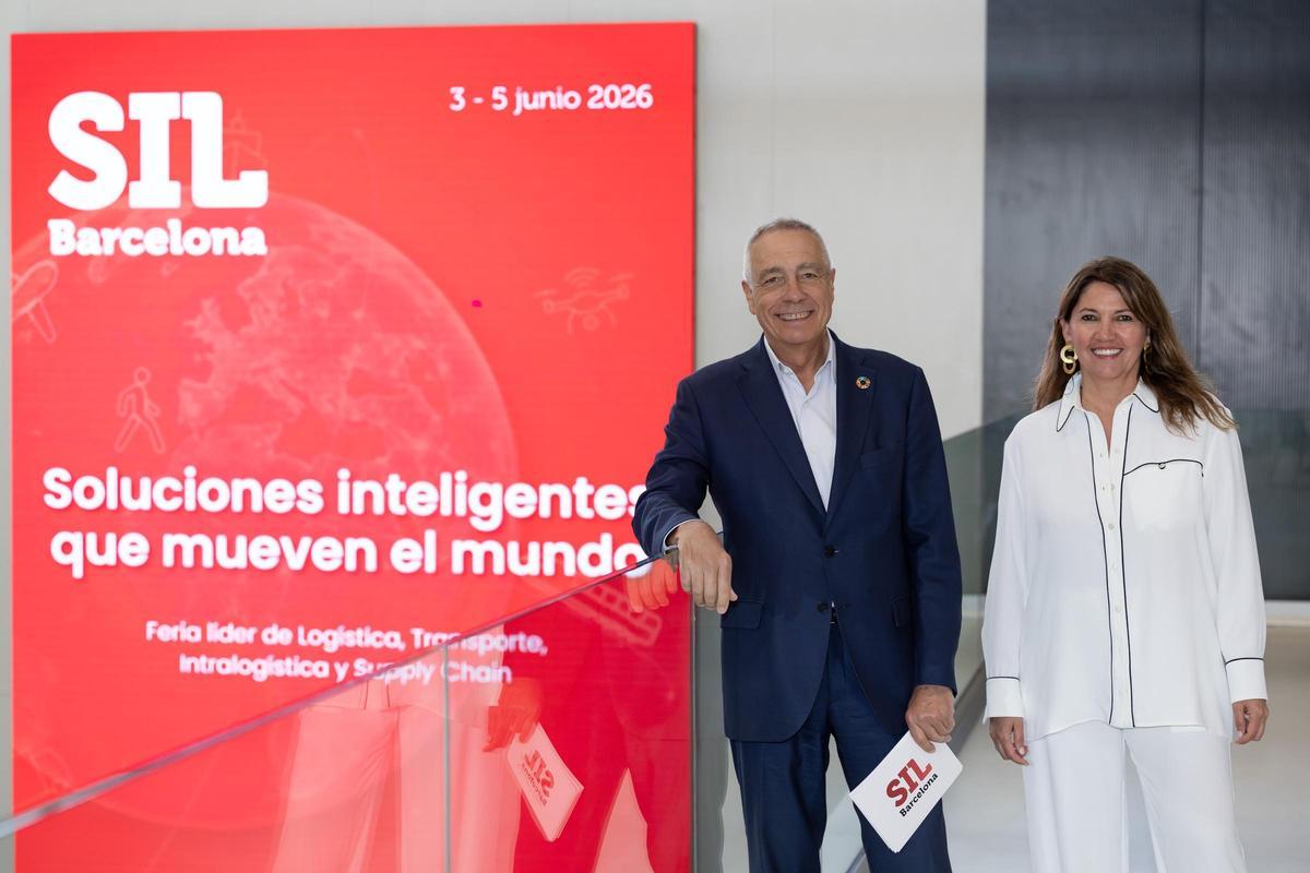 Pere Navarro, president del SIL, i Blanca Sorigué, directora general del CZFB