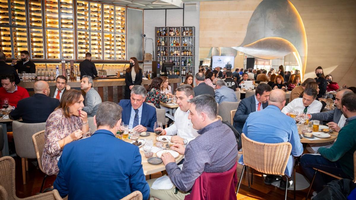 Degustación de productos de Canillas del Aceituno en Madrid.