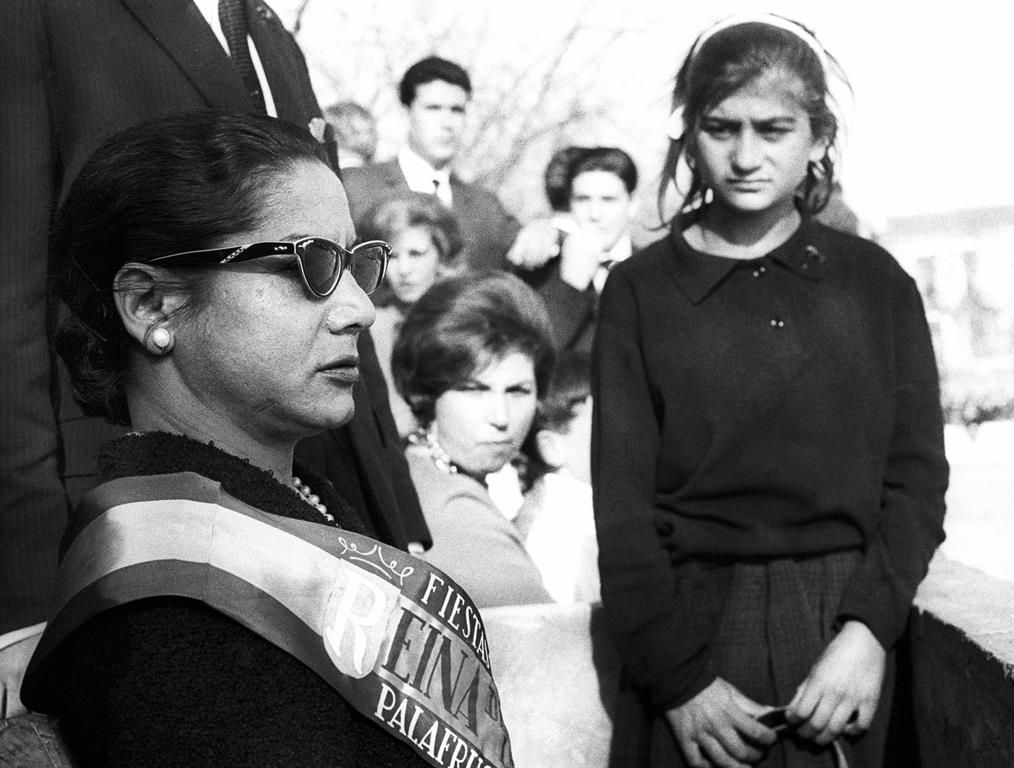 卡门·阿玛雅 (Carmen Amaya)，帕拉弗鲁格尔春节庆典的荣誉皇后。帕拉弗鲁格尔，1963 年