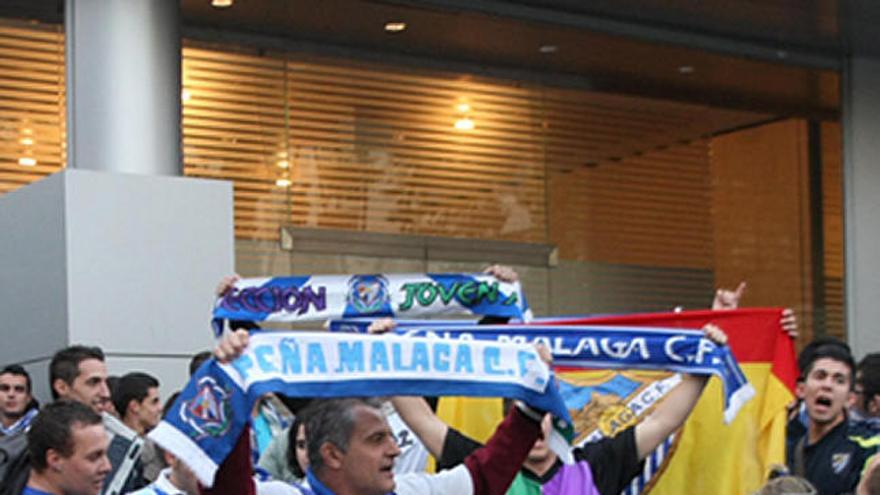 Aficionados malaguistas.