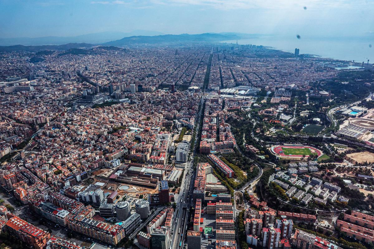 Las obras en Barcelona desde el aire