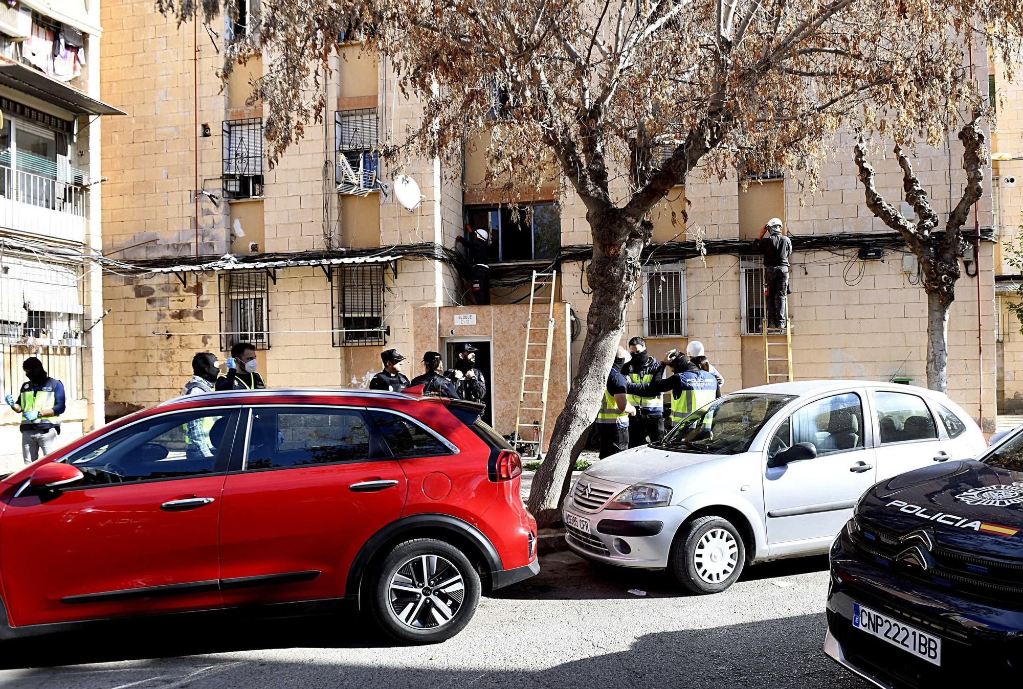 La redada contra el narcotráfico en el Polígono de La Paz, en imágenes