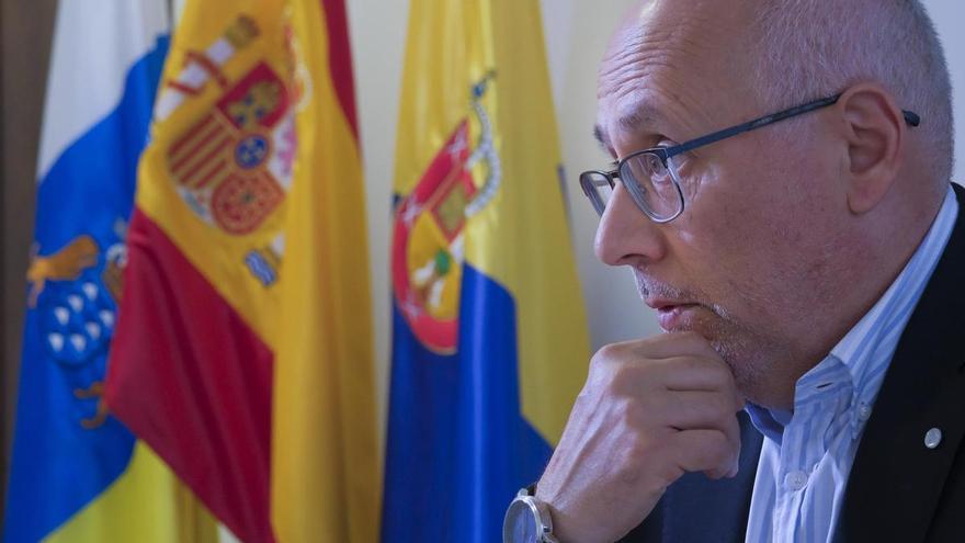 Antonio Morales, presidente del Cabildo de Gran Canaria: "Si el Gobierno de España no tuviese dificultades para aprobar los presupuestos, ya habría fondos para el tren"