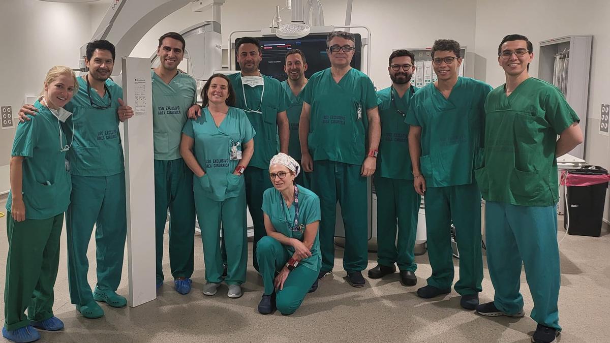 La Unidad de Cirugía Intervencionista del Cunqueiro, encargada de realizar esta pionera intervención.