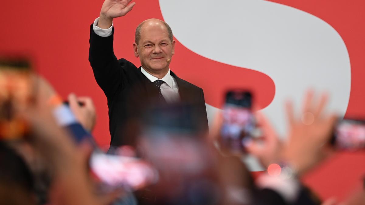 El candidato a canciller del Partido Socialdemócrata (SPD), Olaf Scholz.