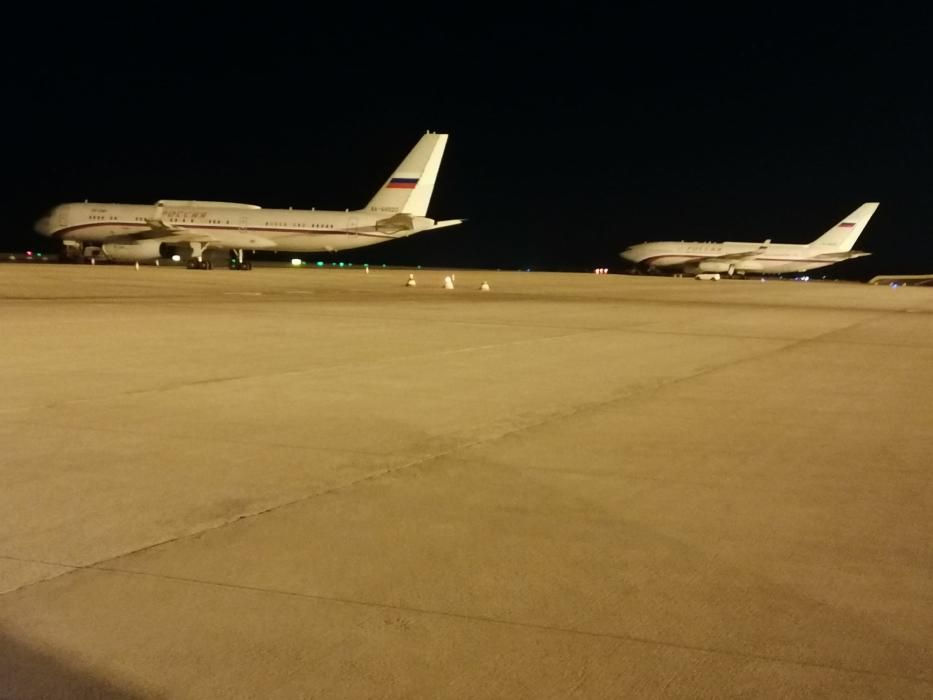 Aviones de Vladímir Putin y Xi Jinping aterrizan en Tenerife