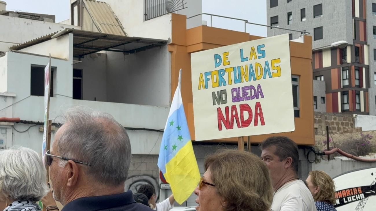 Manifestación en Guanarteme contra la gentrificación y la especulación inmobiliaria