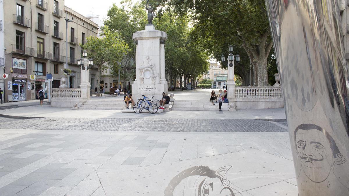 Placeta baixa de la Rambla de Figueres, imatge d&#039;arxiu.