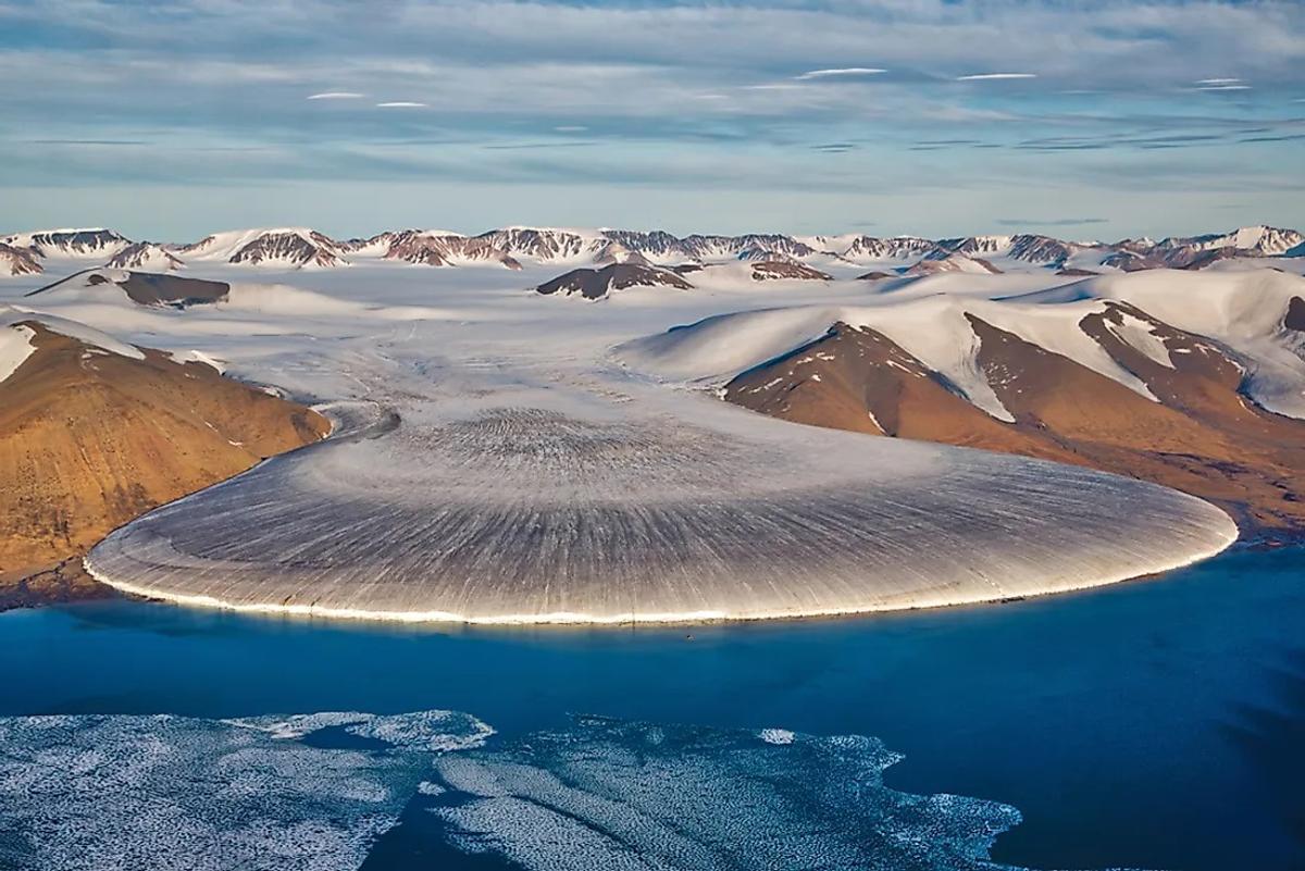 Imagen de la lengua de un glaciar en Groenlandia