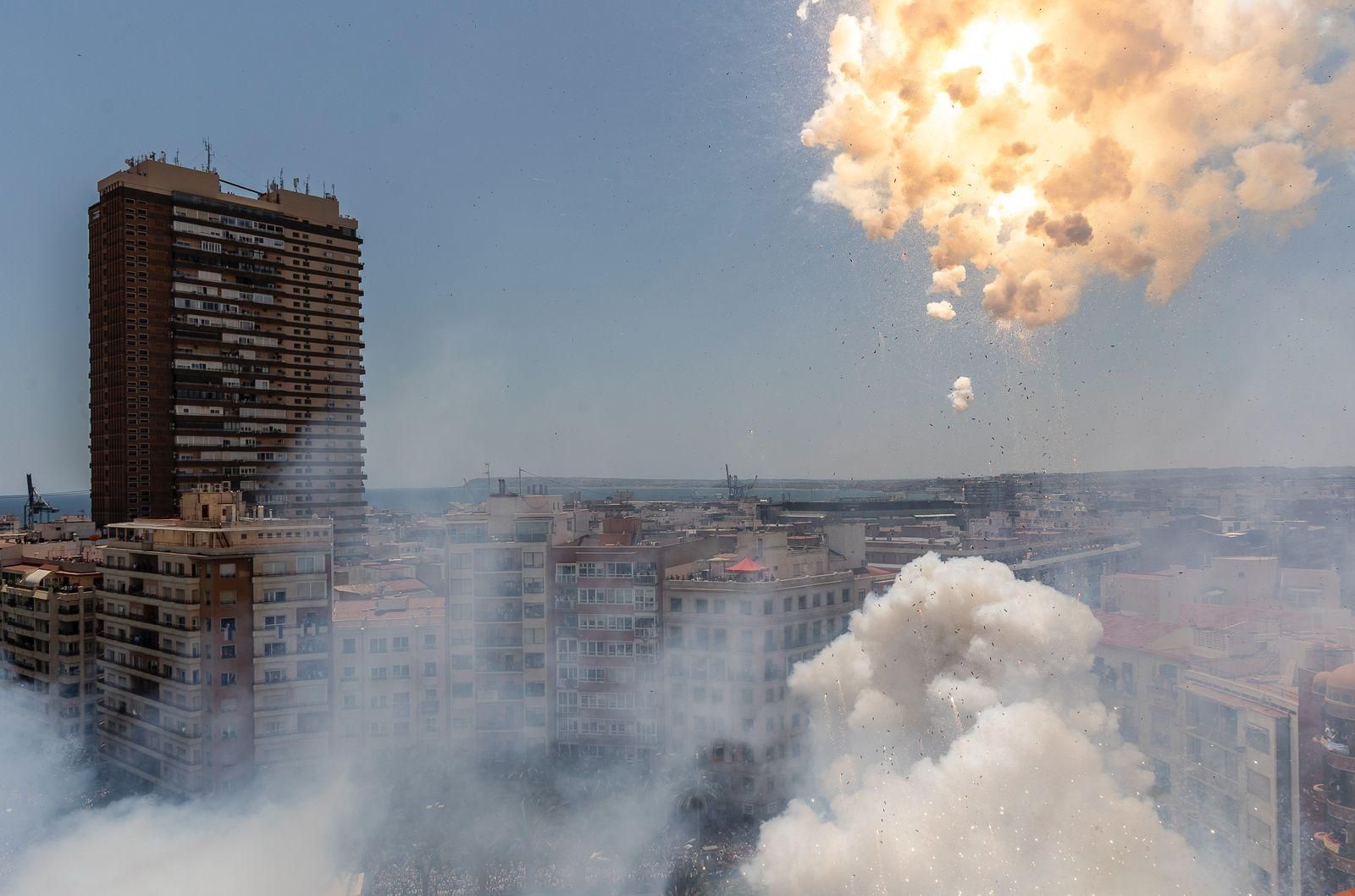 La mascletà del 20 de junio de 2025, a vista de dron