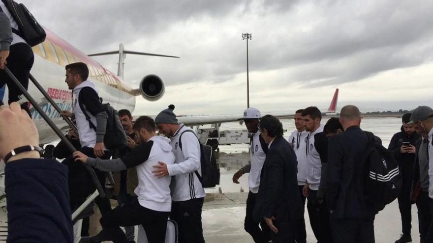 El Valencia viaja el mismo día del partido a Sevilla