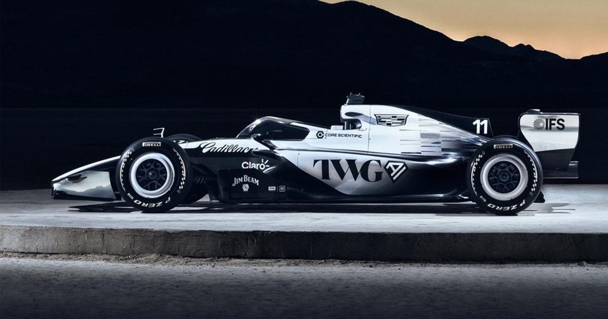 Cadillac blanco con detalles en negro